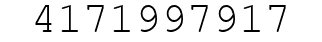 Number 4171997917.