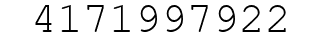 Number 4171997922.