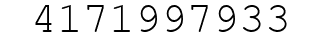 Number 4171997933.