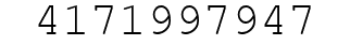 Number 4171997947.