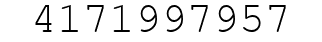 Number 4171997957.