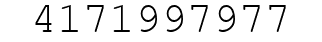 Number 4171997977.