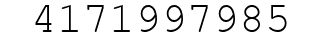 Number 4171997985.