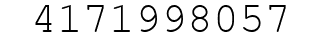 Number 4171998057.