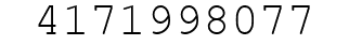Number 4171998077.
