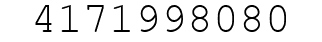 Number 4171998080.