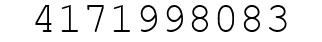 Number 4171998083.