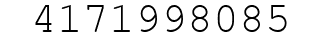 Number 4171998085.
