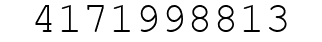 Number 4171998813.