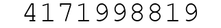 Number 4171998819.