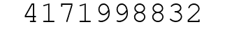 Number 4171998832.