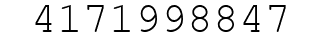Number 4171998847.
