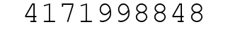 Number 4171998848.