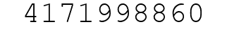 Number 4171998860.
