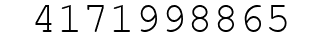 Number 4171998865.