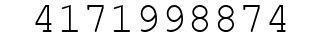 Number 4171998874.