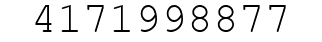 Number 4171998877.
