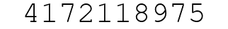 Number 4172118975.