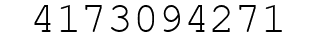 Number 4173094271.