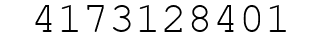 Number 4173128401.