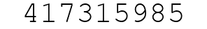 Number 417315985.