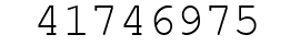 Number 41746975.