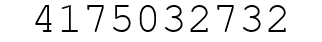Number 4175032732.