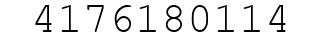 Number 4176180114.