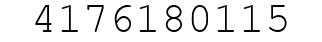 Number 4176180115.