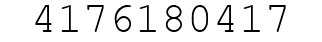 Number 4176180417.