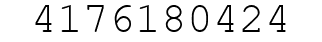 Number 4176180424.