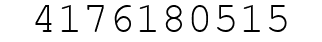Number 4176180515.