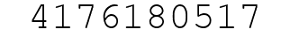 Number 4176180517.