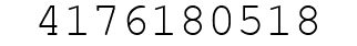 Number 4176180518.