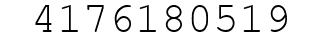 Number 4176180519.