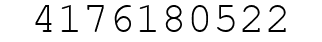 Number 4176180522.