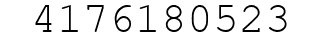 Number 4176180523.