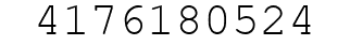 Number 4176180524.