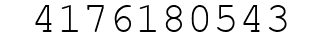 Number 4176180543.