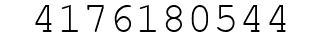 Number 4176180544.