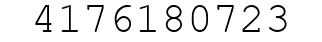 Number 4176180723.