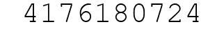 Number 4176180724.