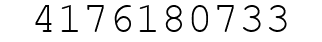 Number 4176180733.