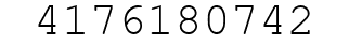 Number 4176180742.