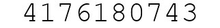 Number 4176180743.