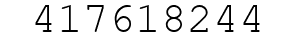 Number 417618244.