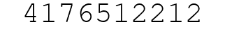 Number 4176512212.