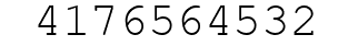 Number 4176564532.