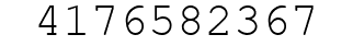 Number 4176582367.