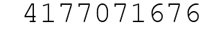 Number 4177071676.